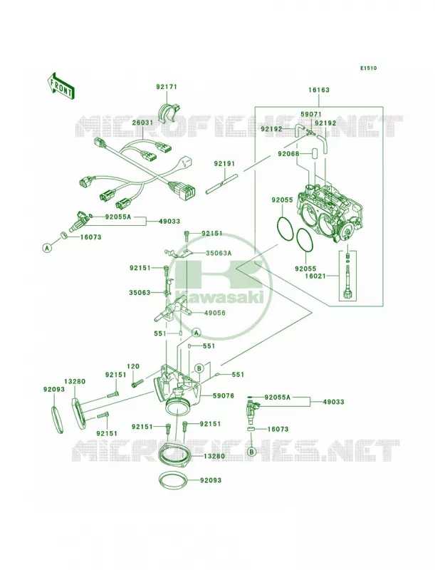 Throttle Kawasaki MOTOS 2000 2007 Vulcan 2000 Classic  VN2000E7F