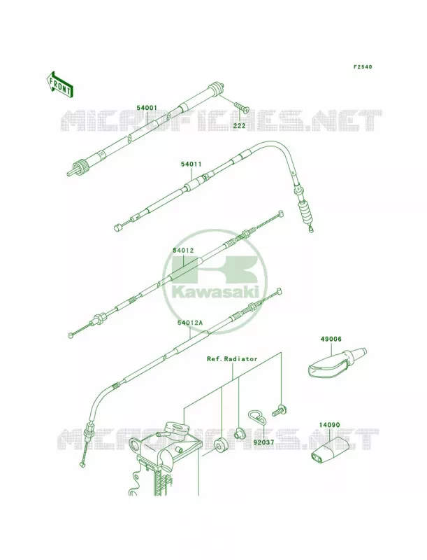 Cables Kawasaki MOTOS 250 2006 KLX250S  KLX250H6F
