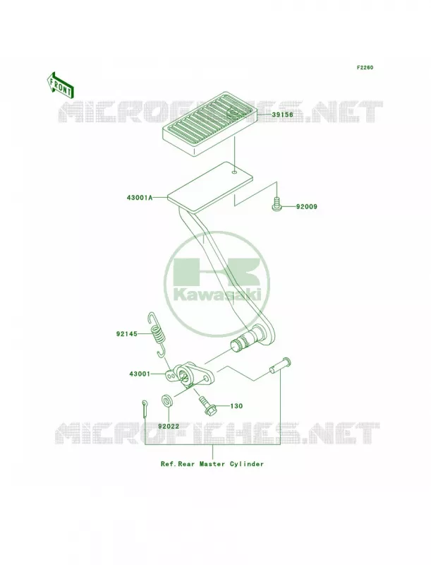 Brake PedalTorque Link Kawasaki MOTOS 1500 2006 Vulcan 1500 Classic  VN1500N6F