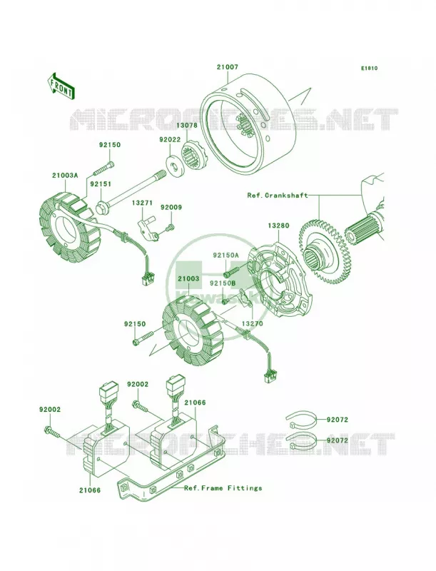 Generator Kawasaki MOTOS 1500 2006 Vulcan 1500 Classic  VN1500N6F