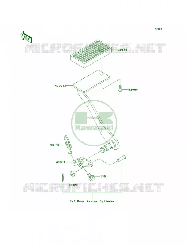 Brake PedalTorque Link Kawasaki MOTOS 1500 2006 Vulcan 1500 Classic  VN1500T6F