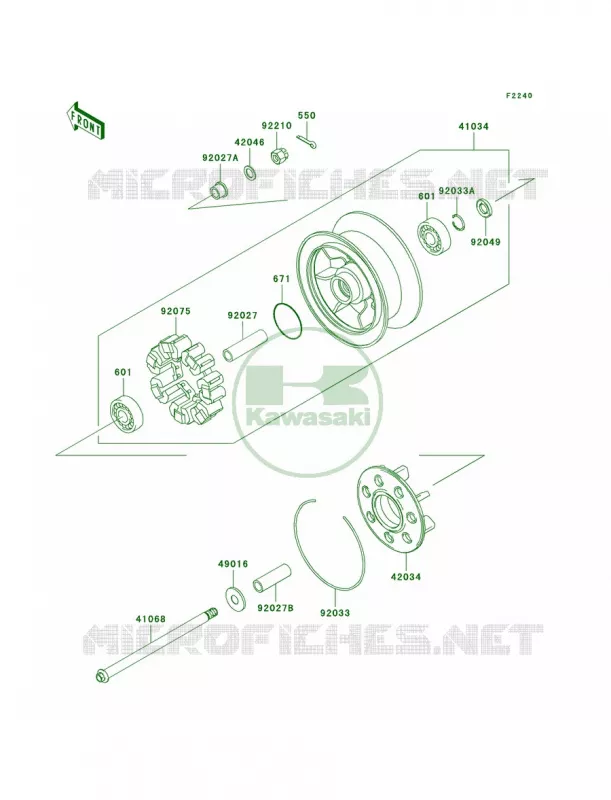 Rear WheelChain Kawasaki MOTOS 1500 2006 Vulcan 1500 Classic  VN1500T6F