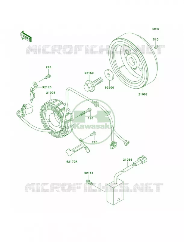Generator Kawasaki MOTOS 300 2006 KLX300R  KLX300A6F