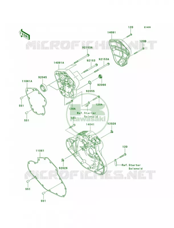 Cam Covers Kawasaki MOTOS 2000 2006 Vulcan 2000 Limited  VN2000D6F