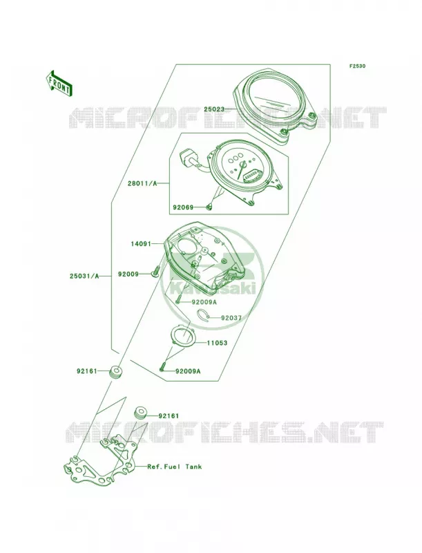 Meters Kawasaki MOTOS 2000 2006 Vulcan 2000 Limited  VN2000D6F