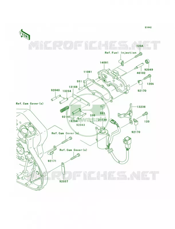 Starter Solenoid Kawasaki MOTOS 2000 2006 Vulcan 2000 Limited  VN2000D6F