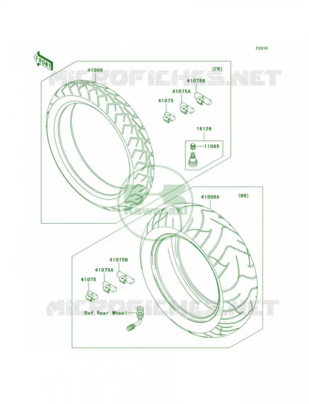 Tires Kawasaki MOTOS 2000 2006 Vulcan 2000 Classic  VN2000E6F