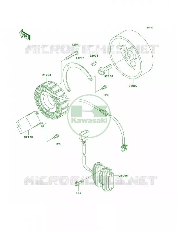 Generator Kawasaki MOTOS 800 2006 Vulcan 800 Drifter  VN800E6F