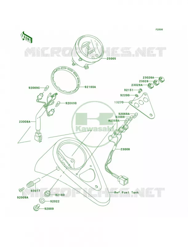 Meters Kawasaki MOTOS 800 2006 Vulcan 800 Drifter  VN800E6F