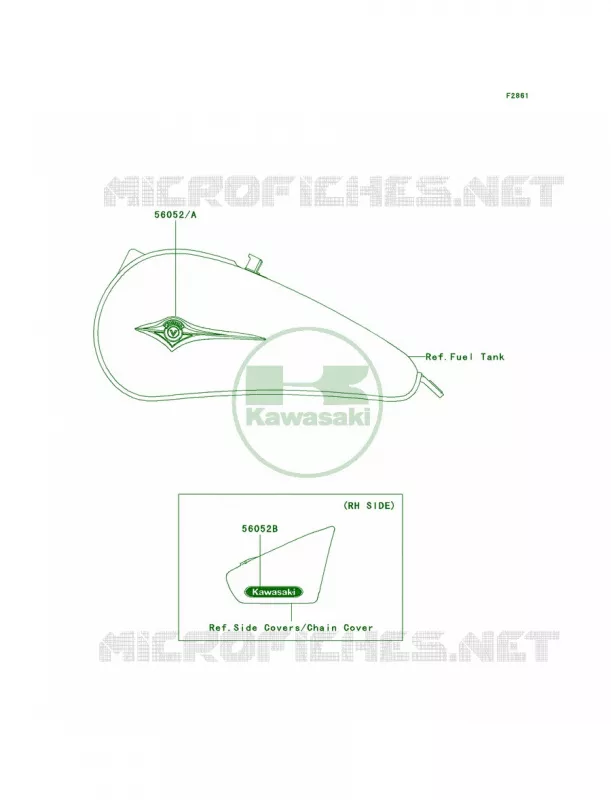 DecalsB6F-B9F Kawasaki MOTOS 900 2006 Vulcan 900 Classic  VN900B6F