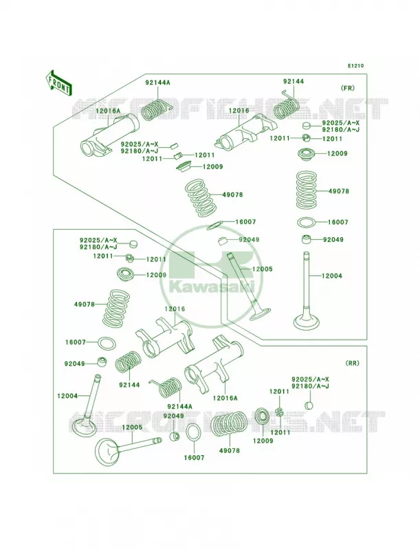 Valves Kawasaki MOTOS 900 2006 Vulcan 900 Classic  VN900B6F