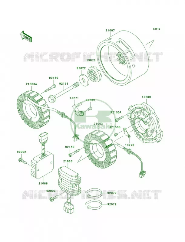 Generator Kawasaki MOTOS 1500 2005 Vulcan 1500 Classic  VN1500-N4