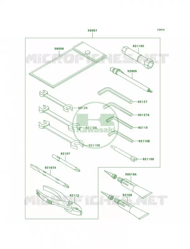 Owner's Tools Kawasaki MOTOS 1500 2005 Vulcan 1500 Classic  VN1500-N4