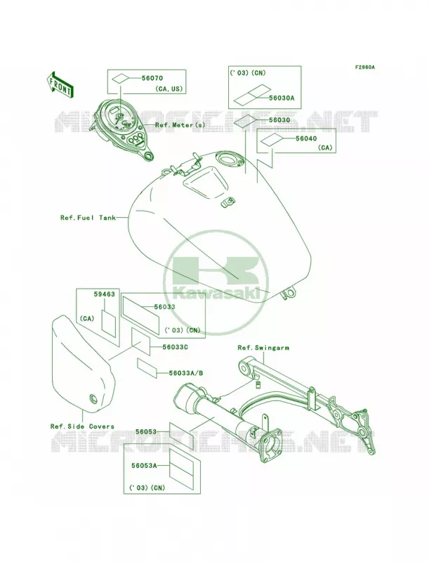 LabelsR3-R5 Kawasaki MOTOS 1500 2005 Vulcan 1500 Drifter  VN1500-R5