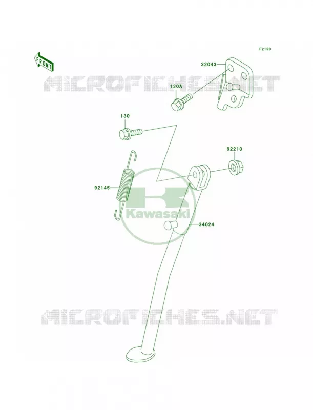 Stands Kawasaki MOTOS 200 2005 KDX200  KDX200-H11