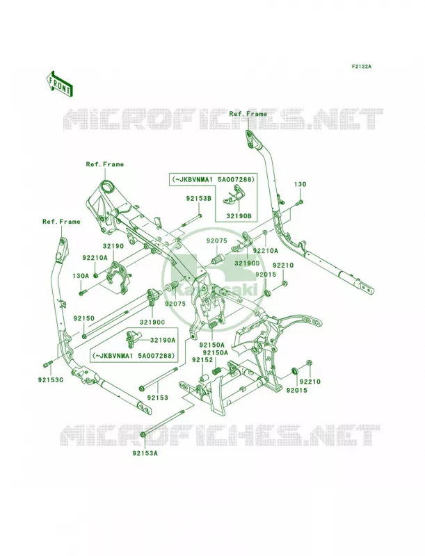 Engine MountA2 Kawasaki MOTOS 2000 2005 Vulcan 2000  VN2000-A2