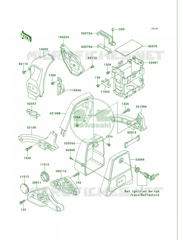 Frame Fittings Kawasaki MOTOS 750 2005 Vulcan 750  VN750-A21