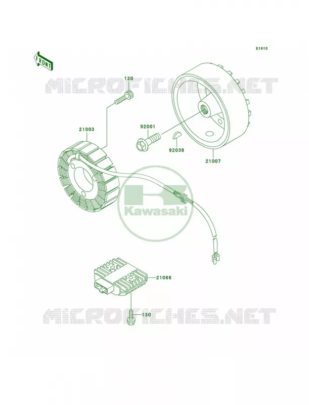 Generator Kawasaki MOTOS 750 2005 Vulcan 750  VN750-A21
