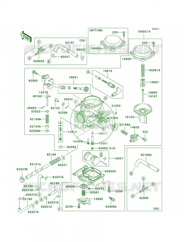 Carburetor Kawasaki MOTOS 800 2005 Vulcan 800  VN800-A11