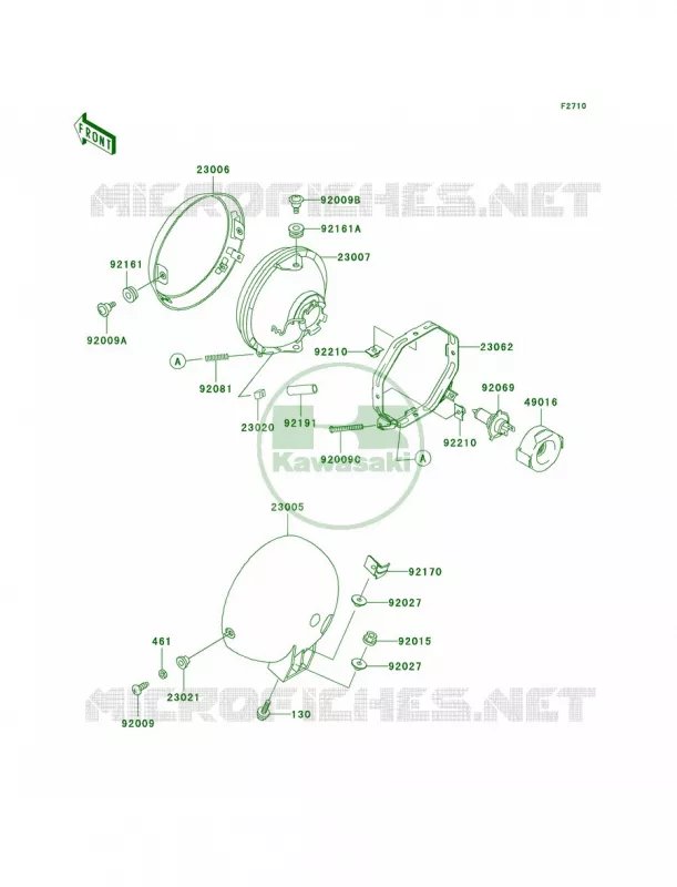 Headlights Kawasaki MOTOS 800 2005 Vulcan 800  VN800-A11