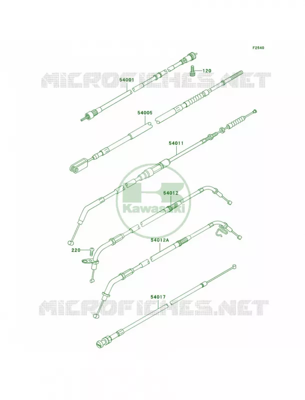 Cables Kawasaki MOTOS 800 2005 Vulcan 800 Classic  VN800-B10