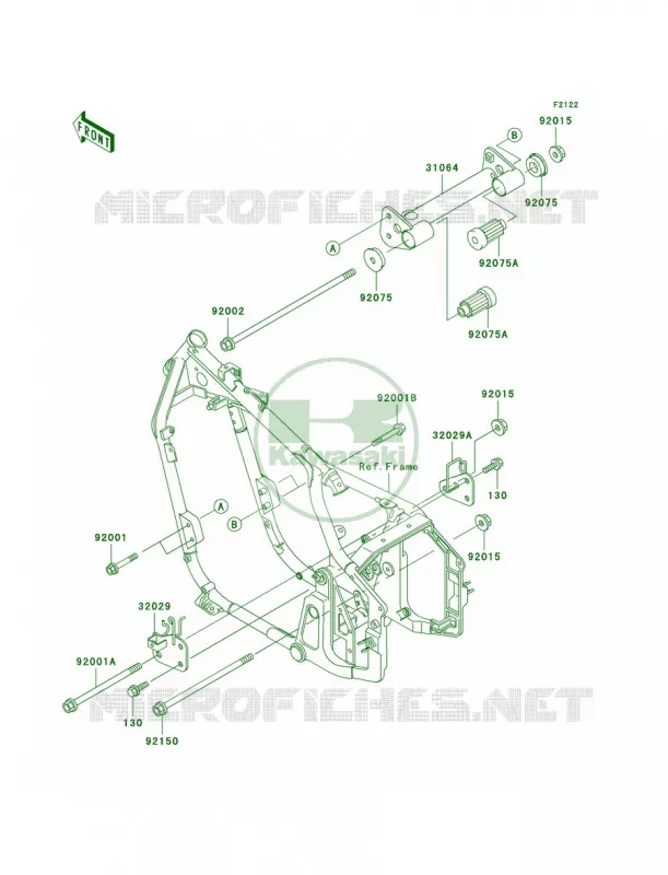 Engine Mount Kawasaki MOTOS 800 2005 Vulcan 800 Classic  VN800-B10