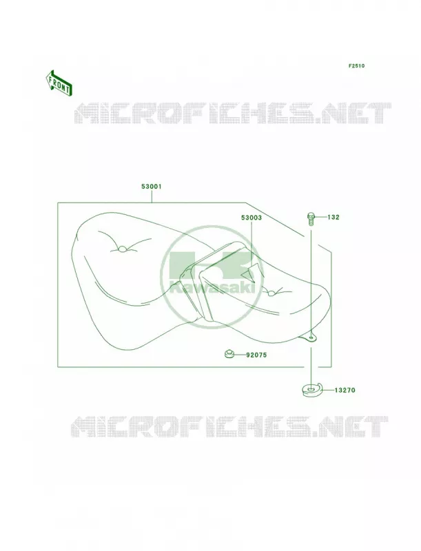 Seat Kawasaki MOTOS 800 2005 Vulcan 800 Classic  VN800-B10