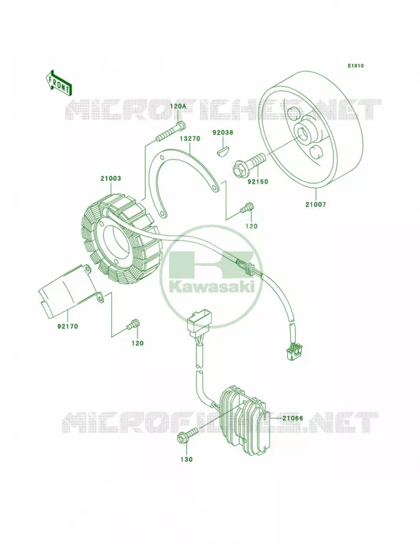 Generator Kawasaki MOTOS 800 2005 Vulcan 800 Drifter  VN800-E5