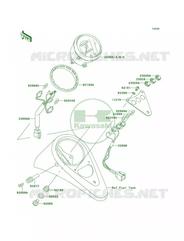 Meters Kawasaki MOTOS 800 2005 Vulcan 800 Drifter  VN800-E5