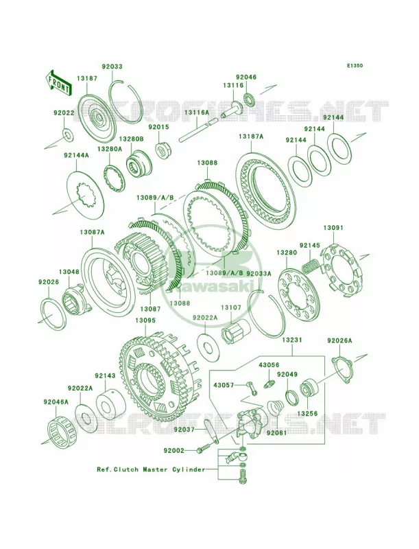 Clutch Kawasaki MOTOS 1500 2004 Vulcan 1500 Classic  VN1500-E7