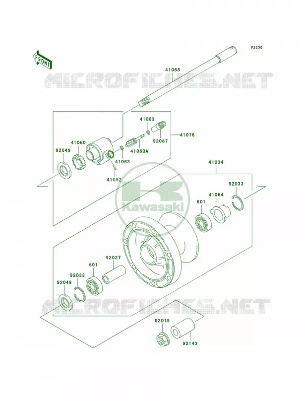 Front Wheel Kawasaki MOTOS 1500 2004 Vulcan 1500 Classic  VN1500-E7