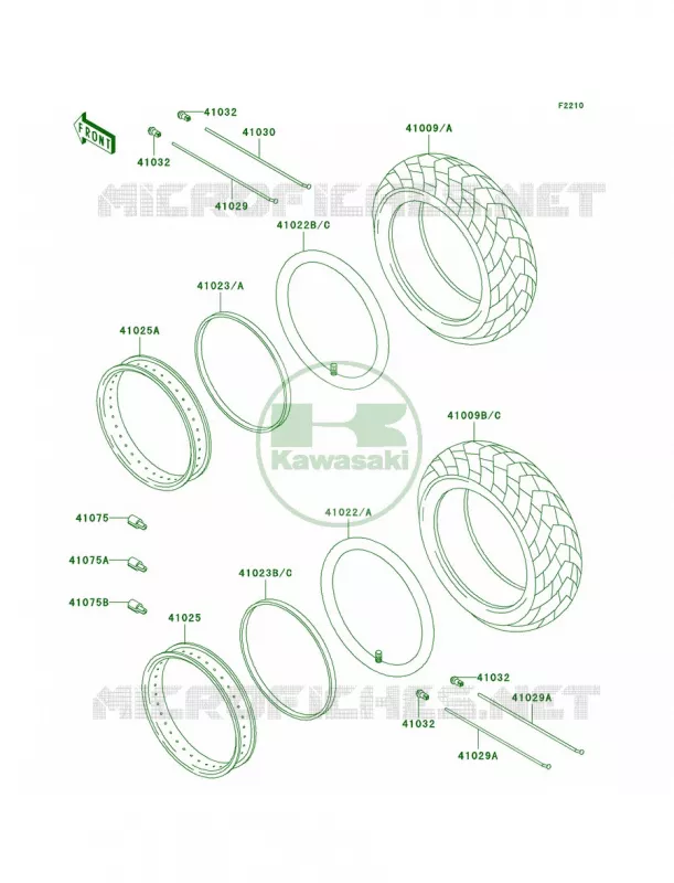 Tires Kawasaki MOTOS 1500 2004 Vulcan 1500 Classic  VN1500-E7