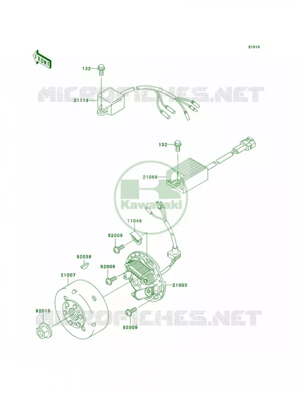 Generator Kawasaki MOTOS 220 2005 KDX220R  KDX220-A12