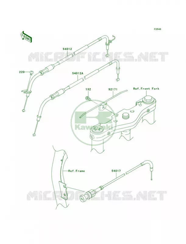 Cables Kawasaki MOTOS 1600 2004 Vulcan 1600 Classic  VN1600-A2