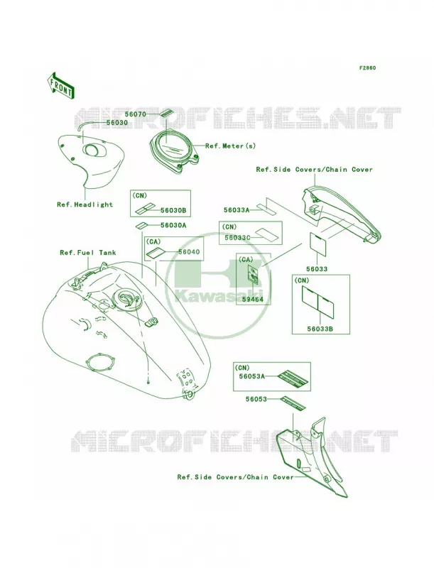 Labels Kawasaki MOTOS 2000 2004 Vulcan 2000  VN2000-A1