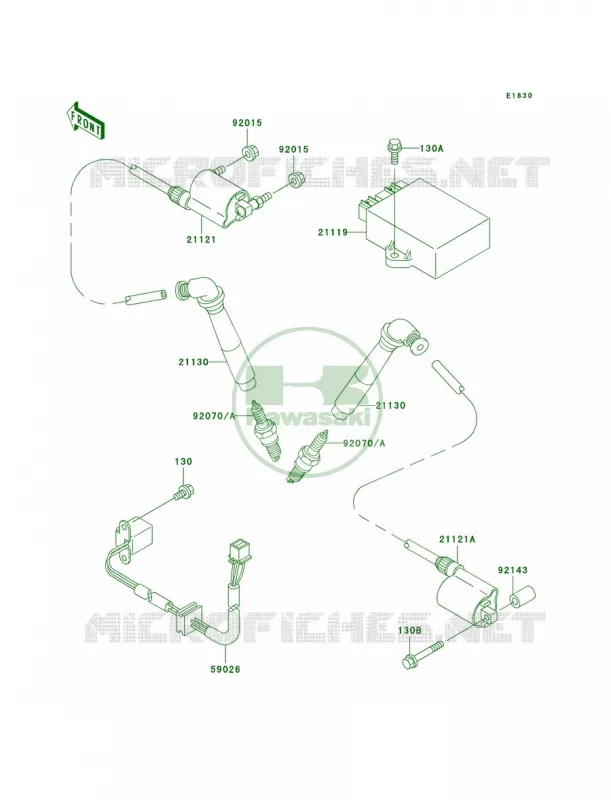 Ignition System Kawasaki MOTOS 800 2004 Vulcan 800  VN800-A10