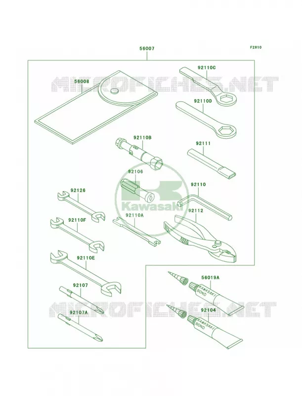 Owner's Tools Kawasaki MOTOS 800 2004 Vulcan 800 Classic  VN800-B9