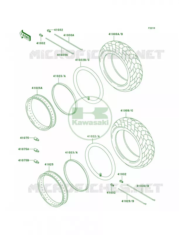 Tires Kawasaki MOTOS 800 2004 Vulcan 800 Classic  VN800-B9