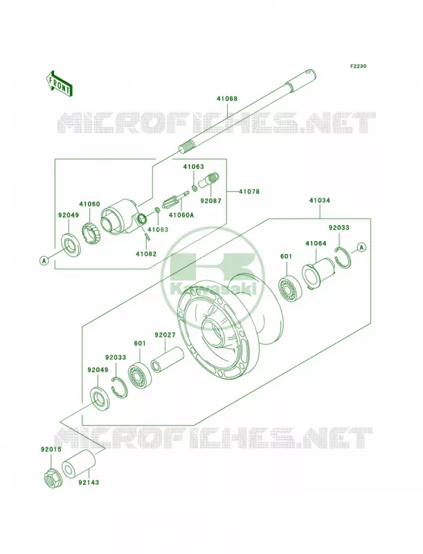 Front Wheel Kawasaki MOTOS 800 2004 Vulcan 800 Drifter  VN800-E4