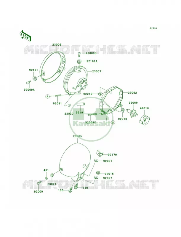 Headlights Kawasaki MOTOS 125 2003 Eliminator 125  BN125-A6