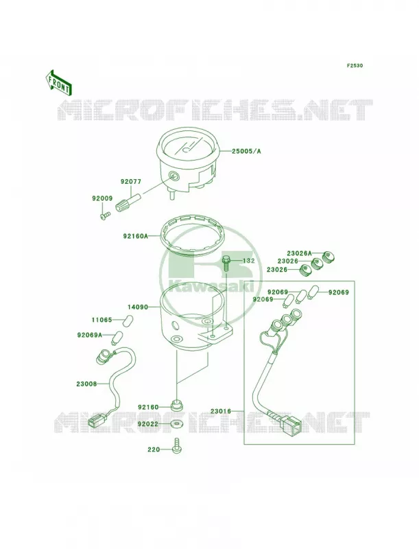 Meters Kawasaki MOTOS 125 2003 Eliminator 125  BN125-A6