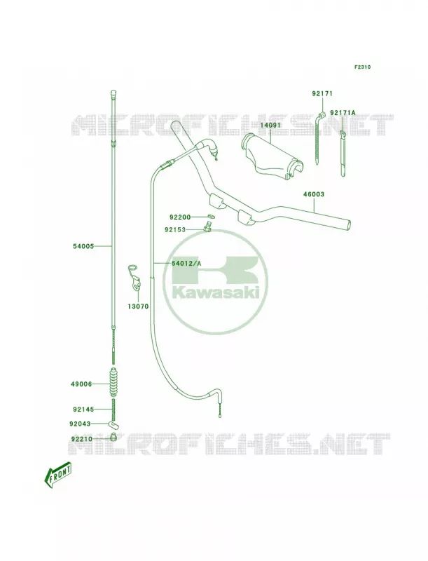 Handlebar Kawasaki MOTOS 50 2005 KDX50  KDX50-A3