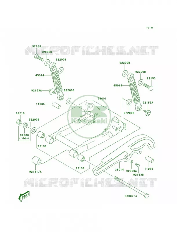 Swingarm Kawasaki MOTOS 50 2005 KDX50  KDX50-A3