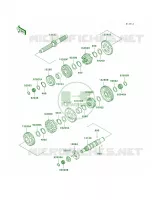 TransmissionVNT50AE077439  pour Kawasaki Vulcan 1500 Classic 2003
