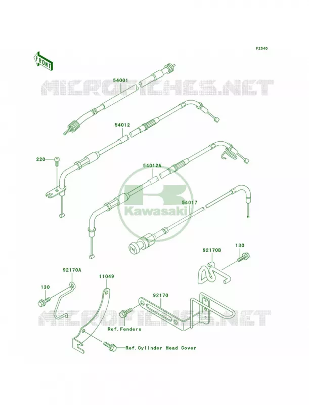 Cables Kawasaki MOTOS 1500 2003 Vulcan 1500 Classic  VN1500-E6