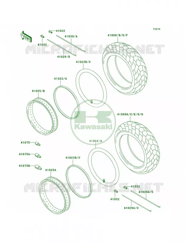 Tires Kawasaki MOTOS 1500 2003 Vulcan 1500 Classic  VN1500-E6