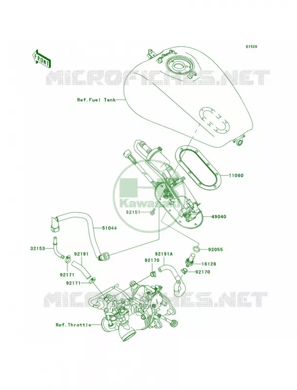 Fuel Pump Kawasaki MOTOS 1500 2003 Vulcan 1500 Mean Streak  VN1500-P2