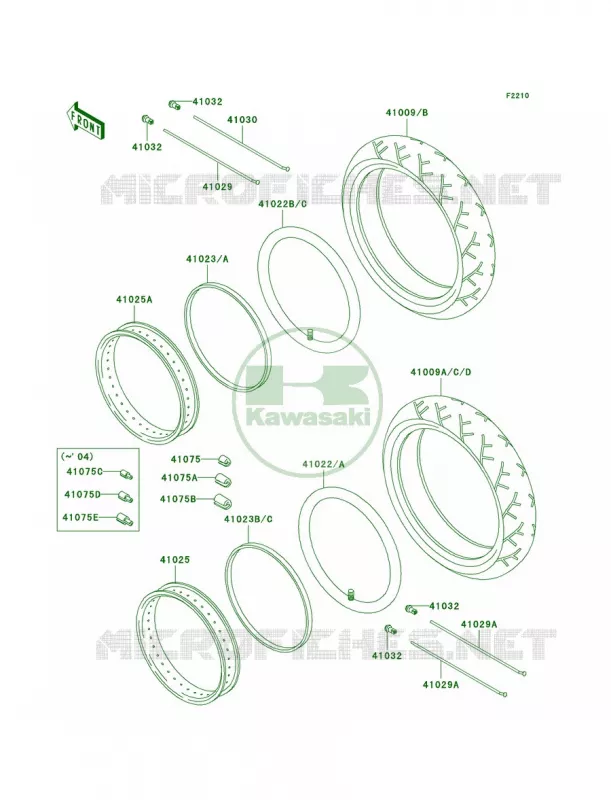 Tires Kawasaki MOTOS 1500 2003 Vulcan 1500 Drifter  VN1500-R3