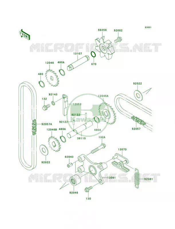 Water Pump Kawasaki MOTOS 1500 2003 Vulcan 1500 Drifter  VN1500-R3