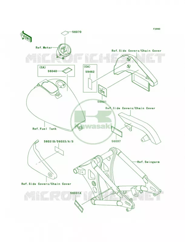 Labels Kawasaki MOTOS 800 2003 Vulcan 800  VN800-A9